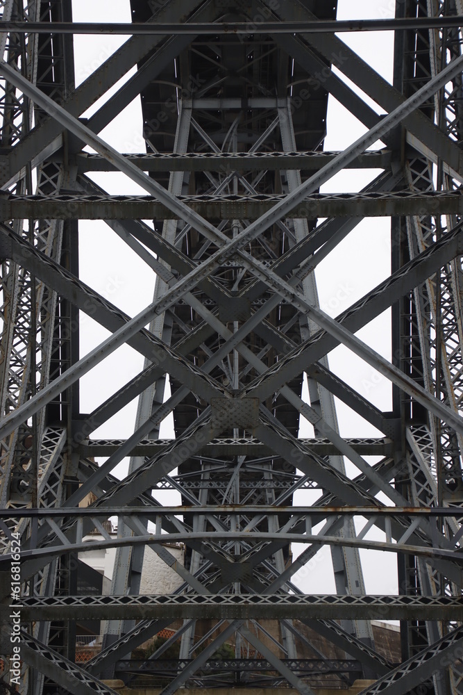 Iron bridge in Porto, Portugal