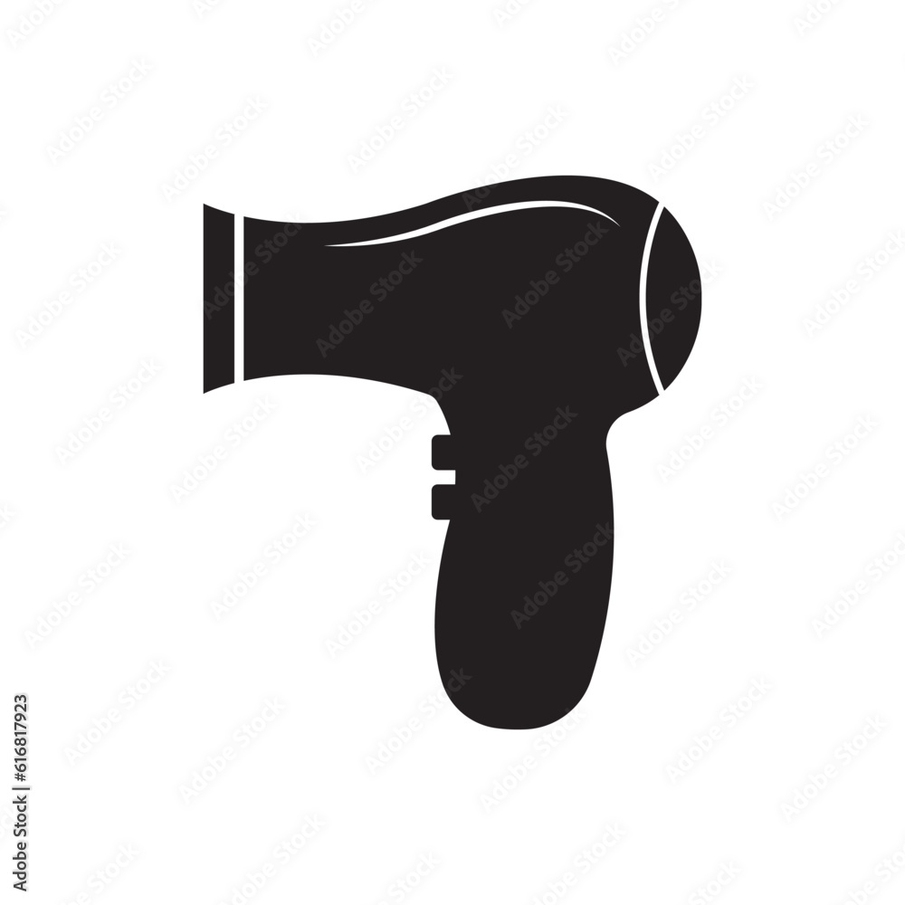 hairdryer icon logo vector design template hairdryer icon logo vector design template