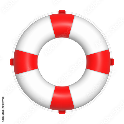 life buoy isolated on white background. vector life ring 