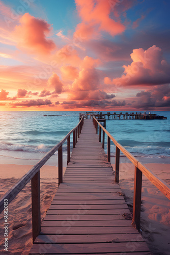 pier at sunset