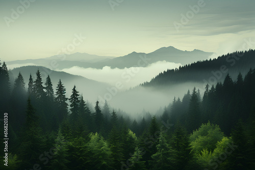 mist over the mountains