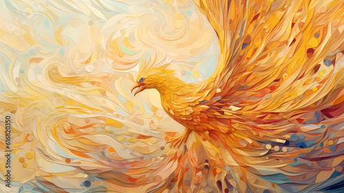 AI Generated illustration of phoenix