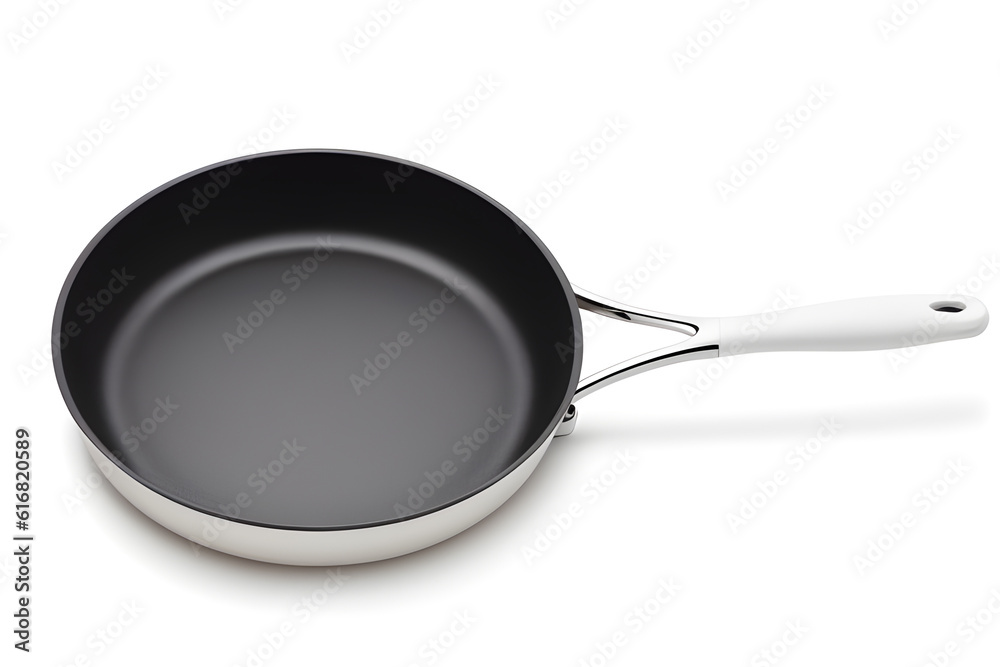 Beautiful pans on white background, clean design for advertising Beautiful pans on white background, clean design for advertising