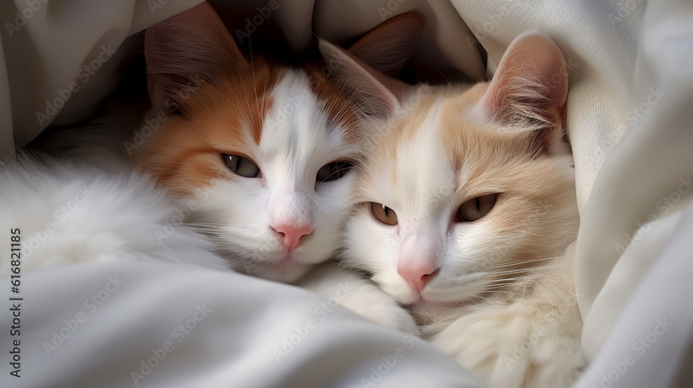 Turkish Van Companions - Photorealistic Bonds of Love and Affection Turkish Van Companions - Photorealistic Bonds of Love and Affection