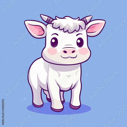 Cute Cartoon Cow  Adorable Bovine Illustration for Children s Books  Nursery Decor  and Farm-Themed Designs