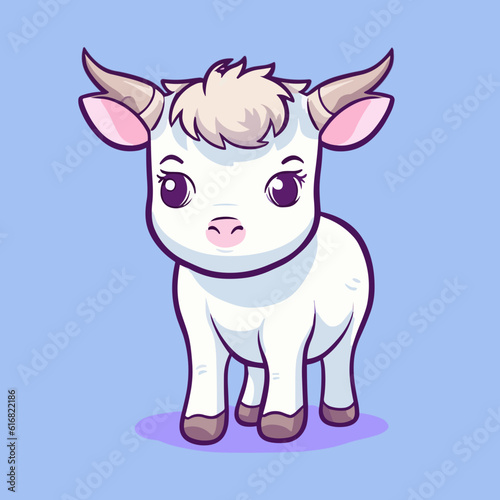 Cute Cartoon Cow  Adorable Bovine Illustration for Children s Books  Nursery Decor  and Farm-Themed Designs