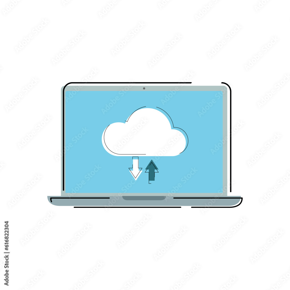 a place to store data, photos. send a laptop to the cheren. videos and information. additional memory. storage. vector illustration. plenty of storage space. to send. download. hide it. keep. a place to store data, photos. send a laptop to the cheren. videos and information. additional memory. storage. vector illustration. plenty of storage space. to send. download. hide it. keep.