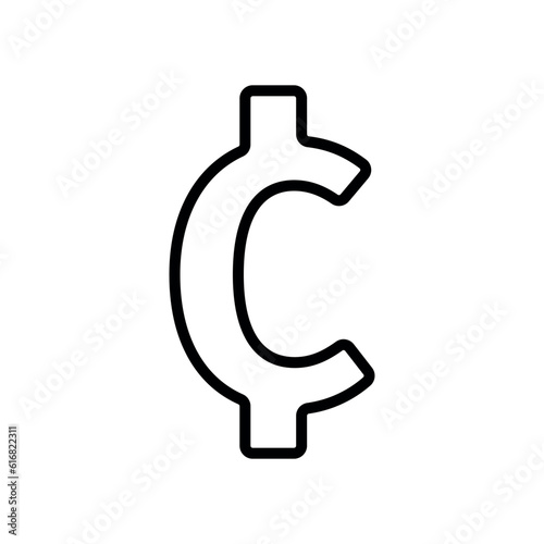 dollar. cent. icons. black lines. finance. money. salary. receive money. profit. benefit. vector illustration. on a white background.