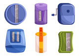 Set Of Pencil Sharpeners Designed For Precise Sharpening. Includes Various Sizes And Shapes To Provide A Sharp Point
