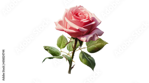 pink rose on a transparent background