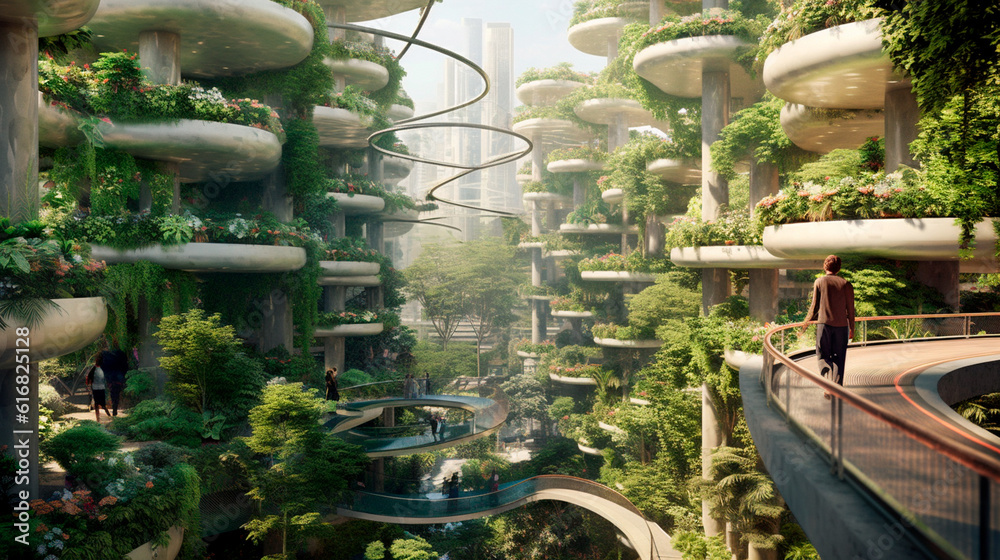 The vision for the future: advanced green energy in urban landscapes. Generative AI