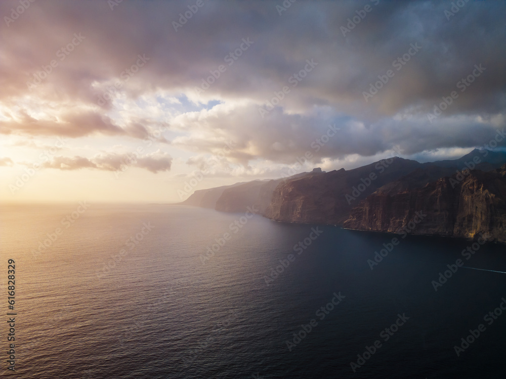 Fototapeta premium beautiful giant mountains and cliff Los Gigantes, Tenerife, Canary island