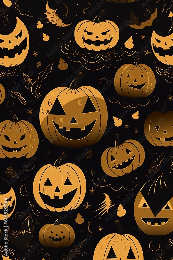 halloween greeting card with pumpkins halloween greeting card with pumpkins