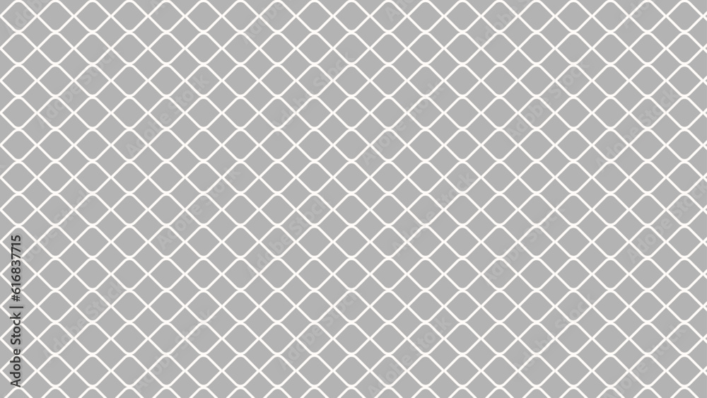 Geometric ornamental pattern. Seamless texture of metallic chain Decorative wire mesh. Vector illustration
