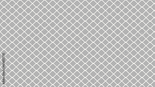 Geometric ornamental pattern. Seamless texture of metallic chain Decorative wire mesh. Vector illustration