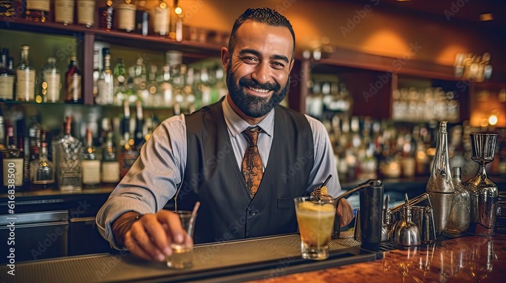 bartender in bar