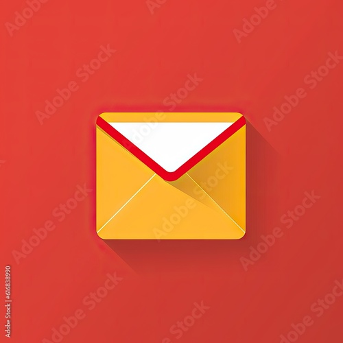An envelope icon, symbolizing mail or message, often used for communication purposes. Generative AI.