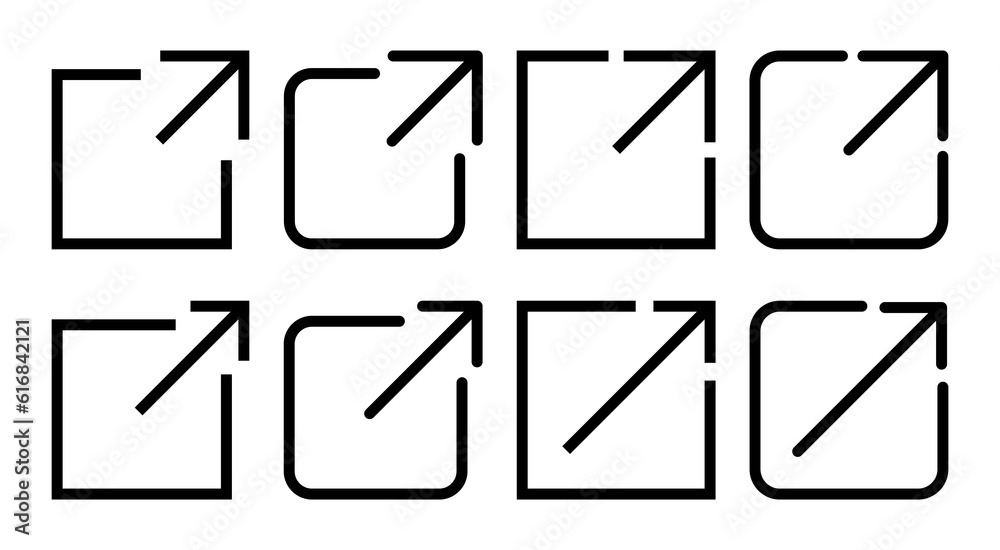 External link icon set illustration. link sign and symbol. hyperlink symbol External link icon set illustration. link sign and symbol. hyperlink symbol