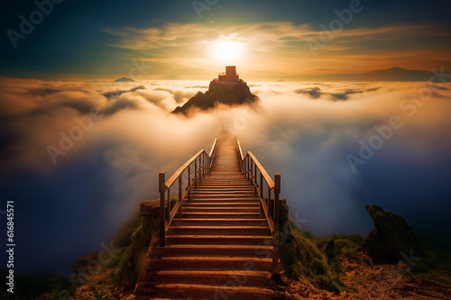 Obraz na płótnie A photo of stairway to heaven
