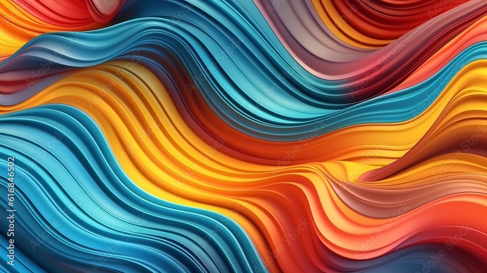 A vibrant abstract background with flowing wavy lines A vibrant abstract background with flowing wavy lines