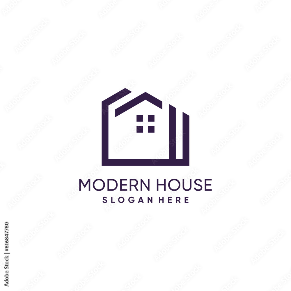 Home logo idea with modern concept design