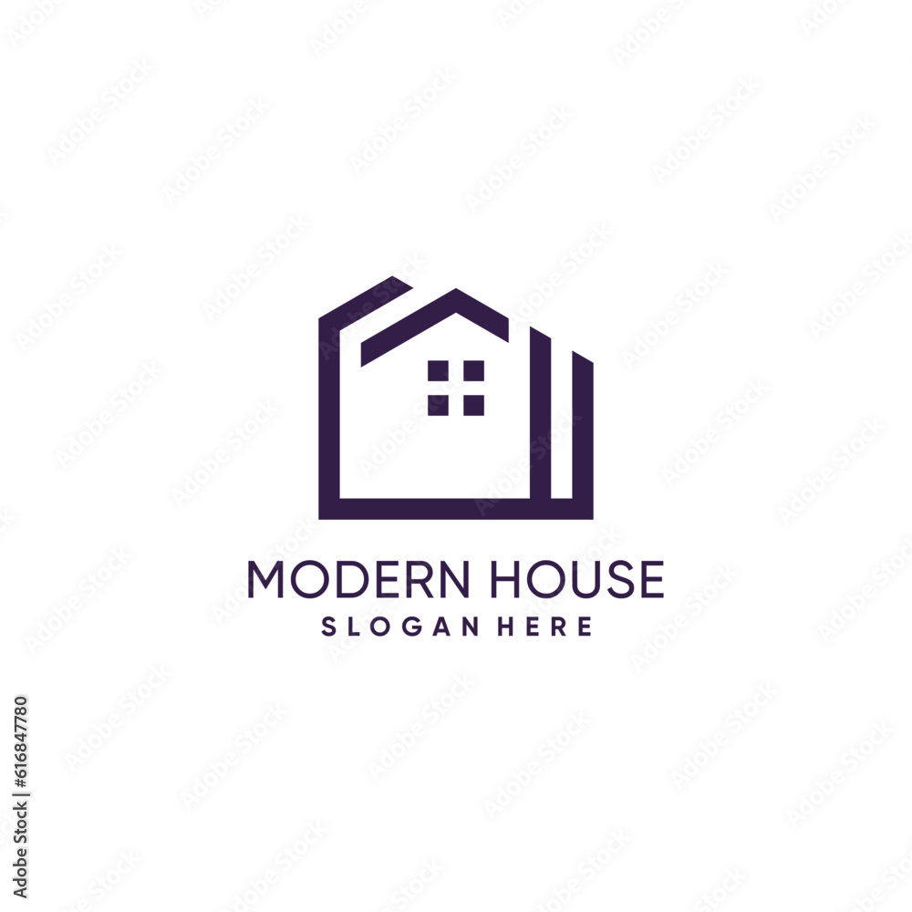 Home logo idea with modern concept design Home logo idea with modern concept design