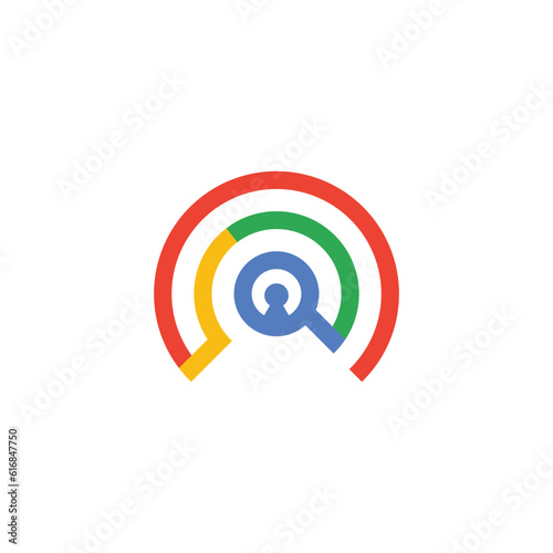 Search logo idea with modern unique concept design