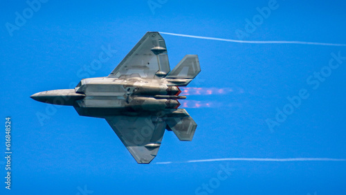 The amazing Raptor fighter jet.