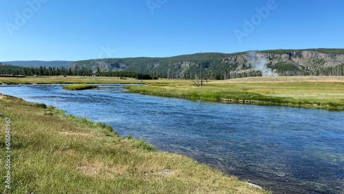 Firehole river in Yellowstone National Park