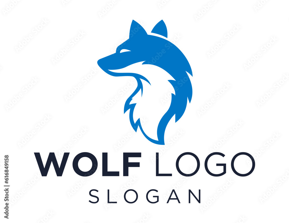 Logo design about Wolf on a white background. made using the CorelDraw application.