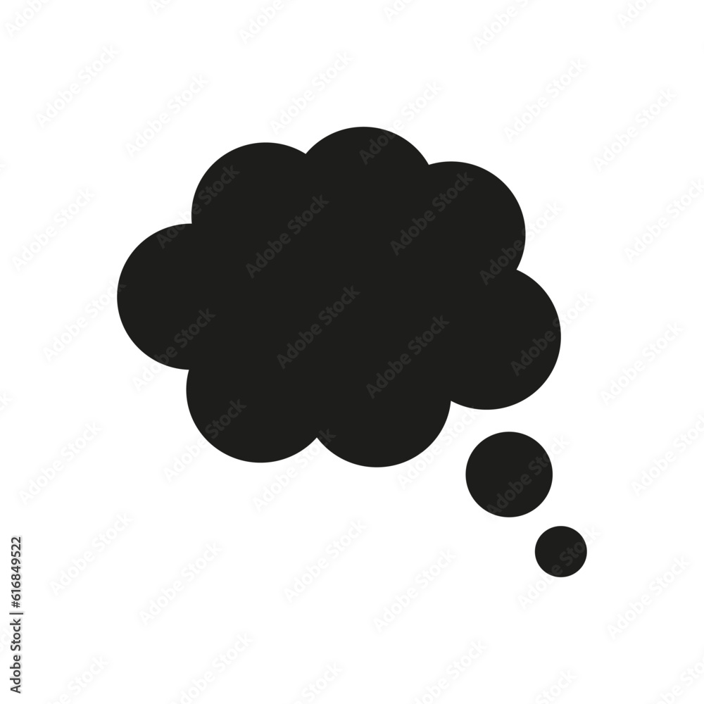 Thought bubble. Vector illustration. stock image. Thought bubble. Vector illustration. stock image.