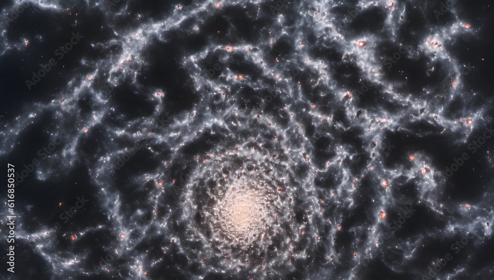 An Illustration Of A Strikingly Vivid Spiral Of Stars In The Sky AI ...