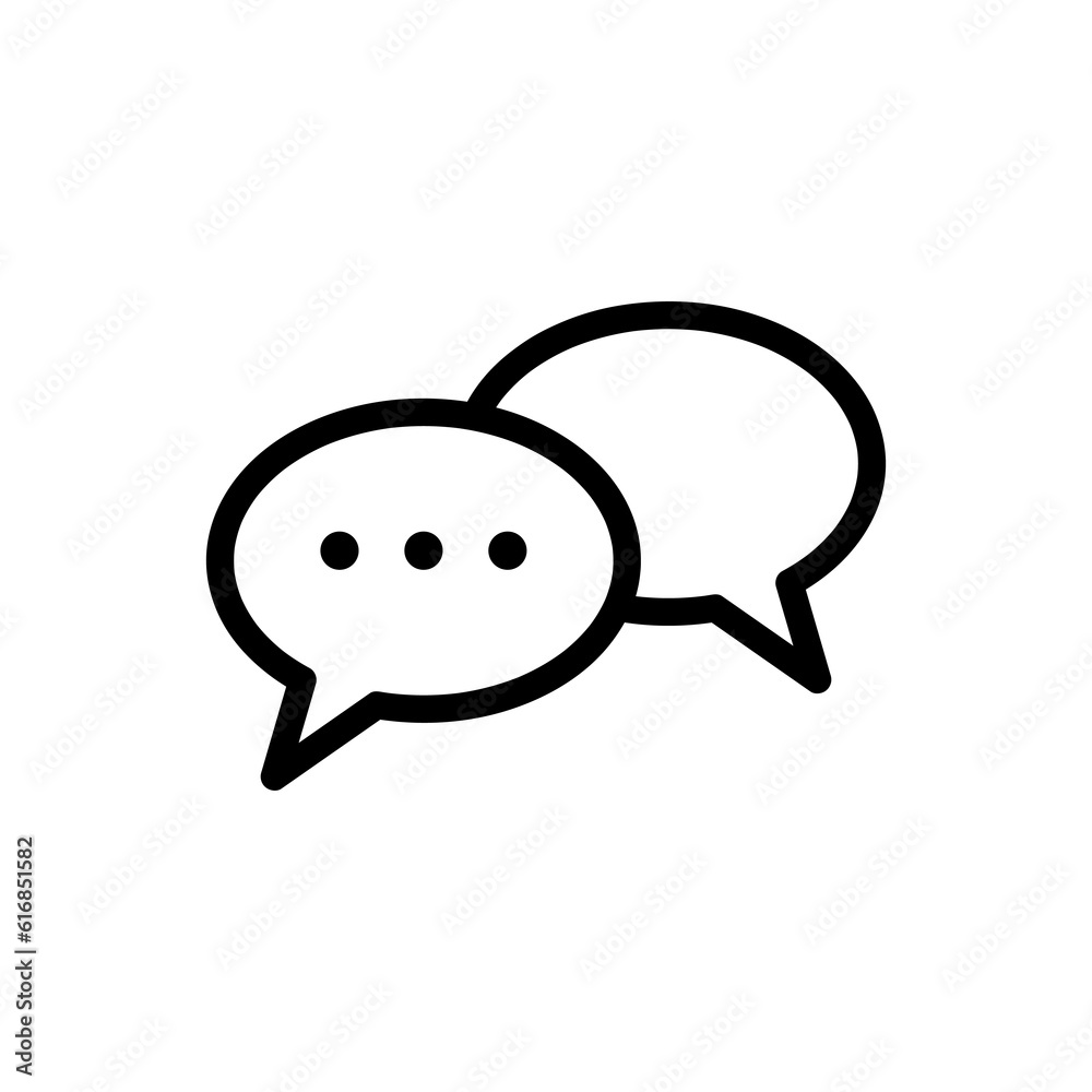 Chat icon vector symbol illustration, Voice speech bubble vector icon. Messages icon. Communicate symbol on white background. Chat icon vector symbol illustration, Voice speech bubble vector icon. Messages icon. Communicate symbol on white background.