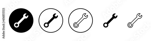 wrench icons set. Wrench vector icon. Spanner symbol
