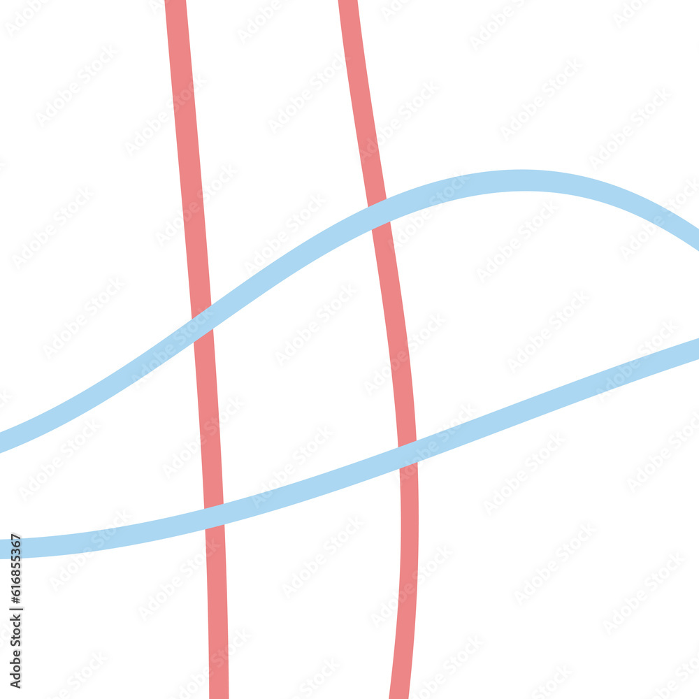 Pastel red and blue grid lines background 