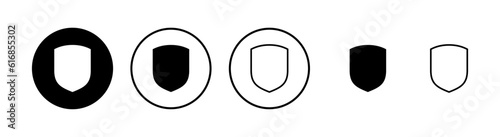 Shield vector icons set. Protection icon vector. Security vector icon