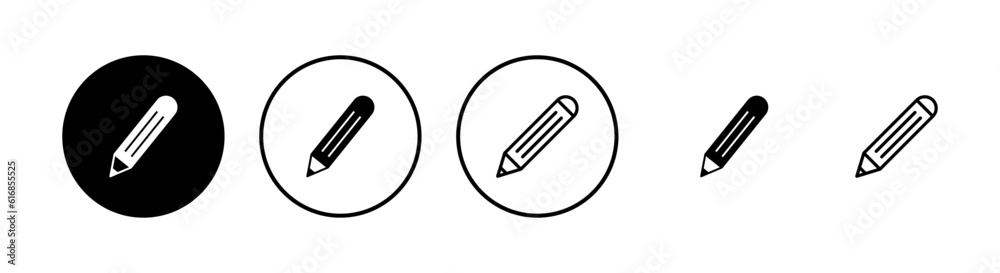 Pencil icons set. Pencil vector icon Pencil icons set. Pencil vector icon