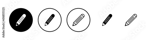 Pencil icons set. Pencil vector icon