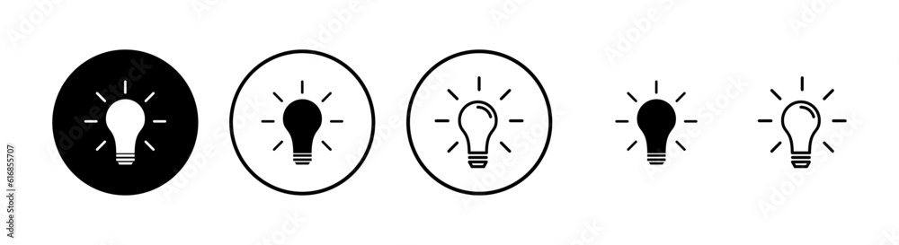 Lamp icons set. Light bulb icon vector. Idea vector icon Lamp icons set. Light bulb icon vector. Idea vector icon