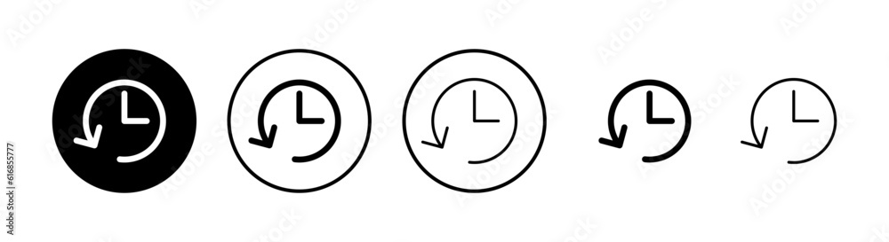 History icons set. History vector icon History icons set. History vector icon