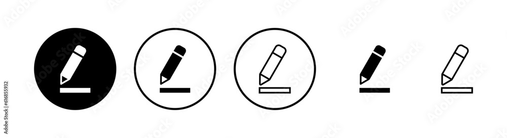 Edit icons set. Pencil icon. sign up Icon vector Edit icons set. Pencil icon. sign up Icon vector