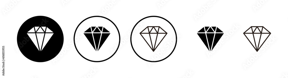 Diamond vector icons set. Diamond vector icon. Diamond vector icons set. Diamond vector icon.