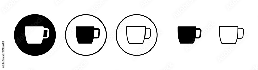 Coffee cup icons set. Coffee cup icon. Coffee vector icon. Tea Coffee cup icons set. Coffee cup icon. Coffee vector icon. Tea
