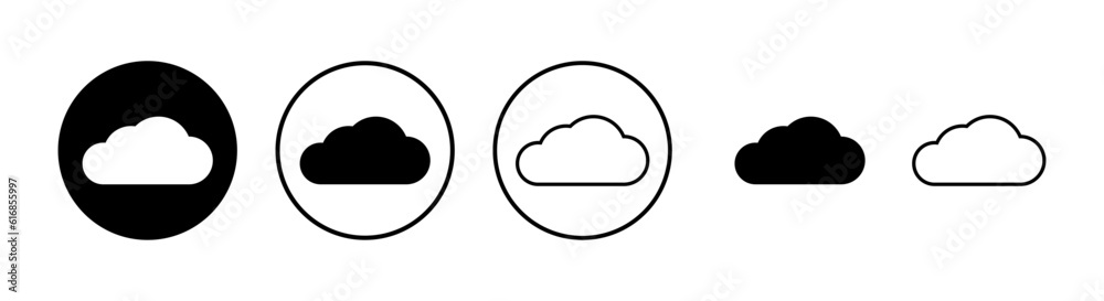Cloud icons set. cloud computing icon Cloud icons set. cloud computing icon