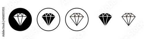 Diamond vector icons set. Diamond vector icon.