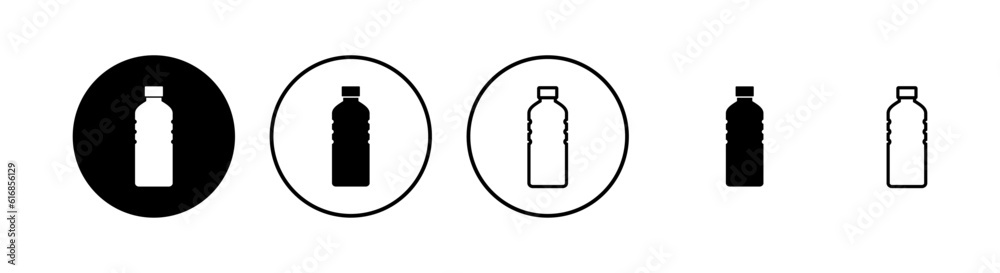 Bottle icons set. Bottle icon in trendy flat design Bottle icons set. Bottle icon in trendy flat design