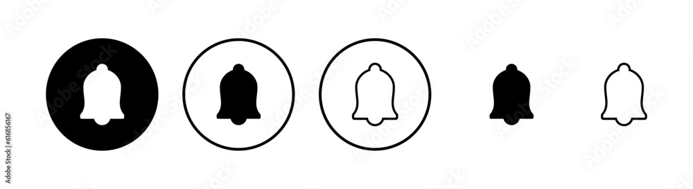 Bell Icons set. Notification symbol. Bell vector icon Bell Icons set. Notification symbol. Bell vector icon