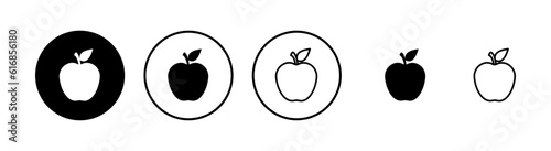 Apple icons set. Apple vector icon