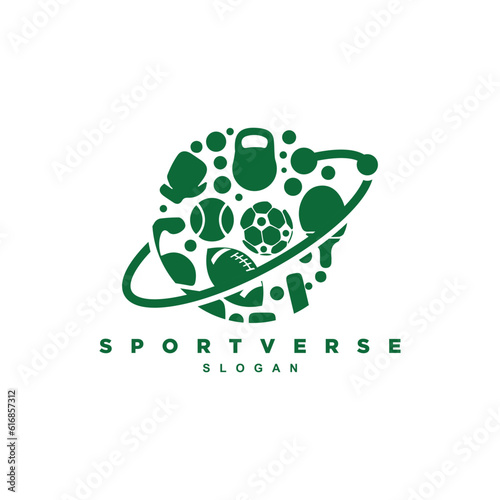 Planet sport logo design for your brand or business