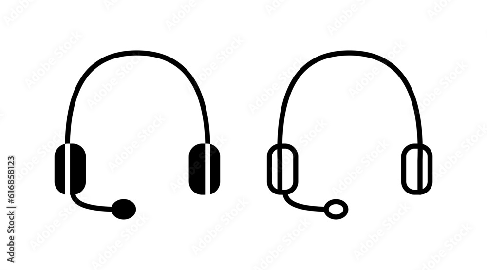 Headphone icon vector. headphones earphones icon. headset Headphone icon vector. headphones earphones icon. headset